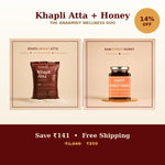 Load image into Gallery viewer, Khapli Atta + Forest Honey Duo — Save ₹141