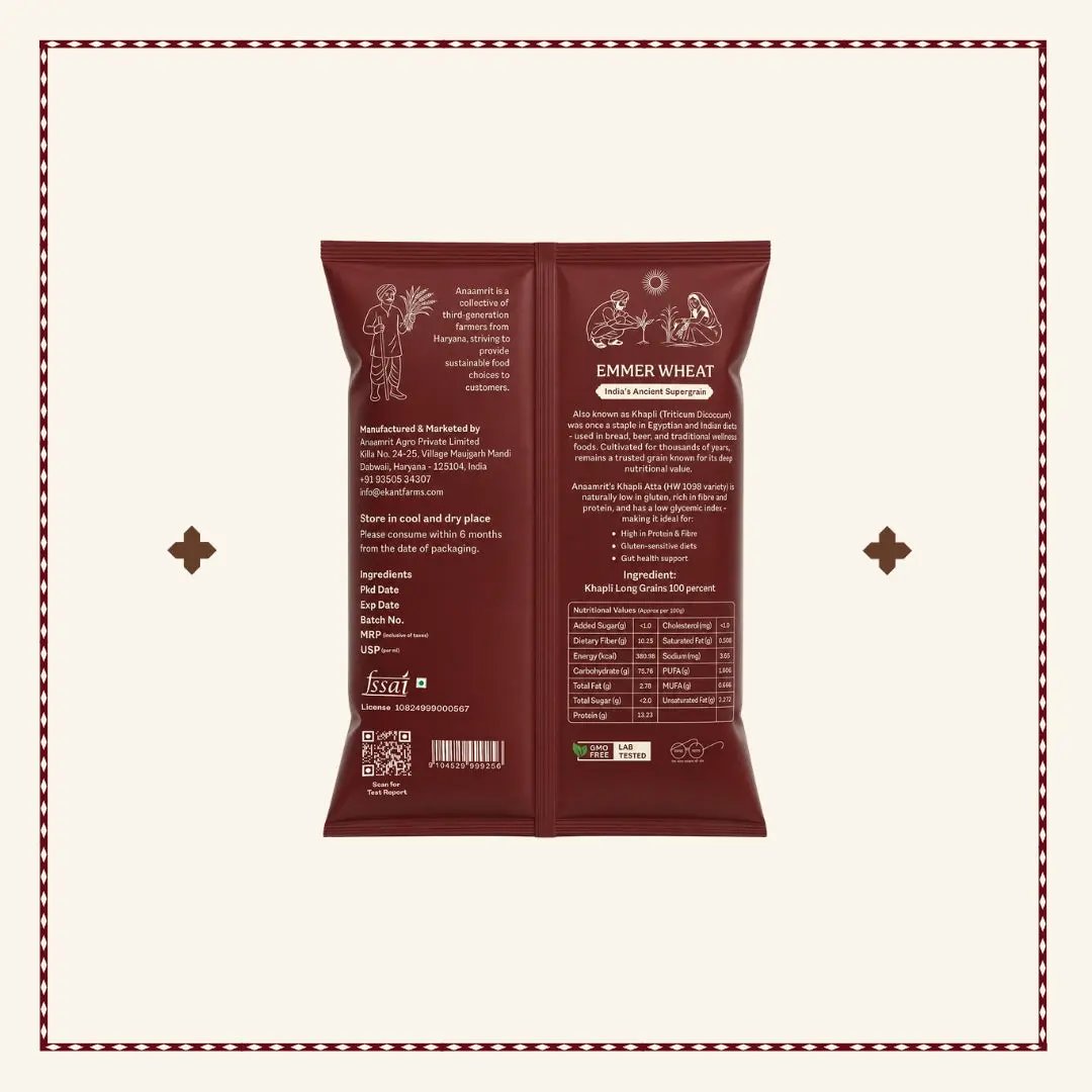 Diabetic Friendly Khapli Atta