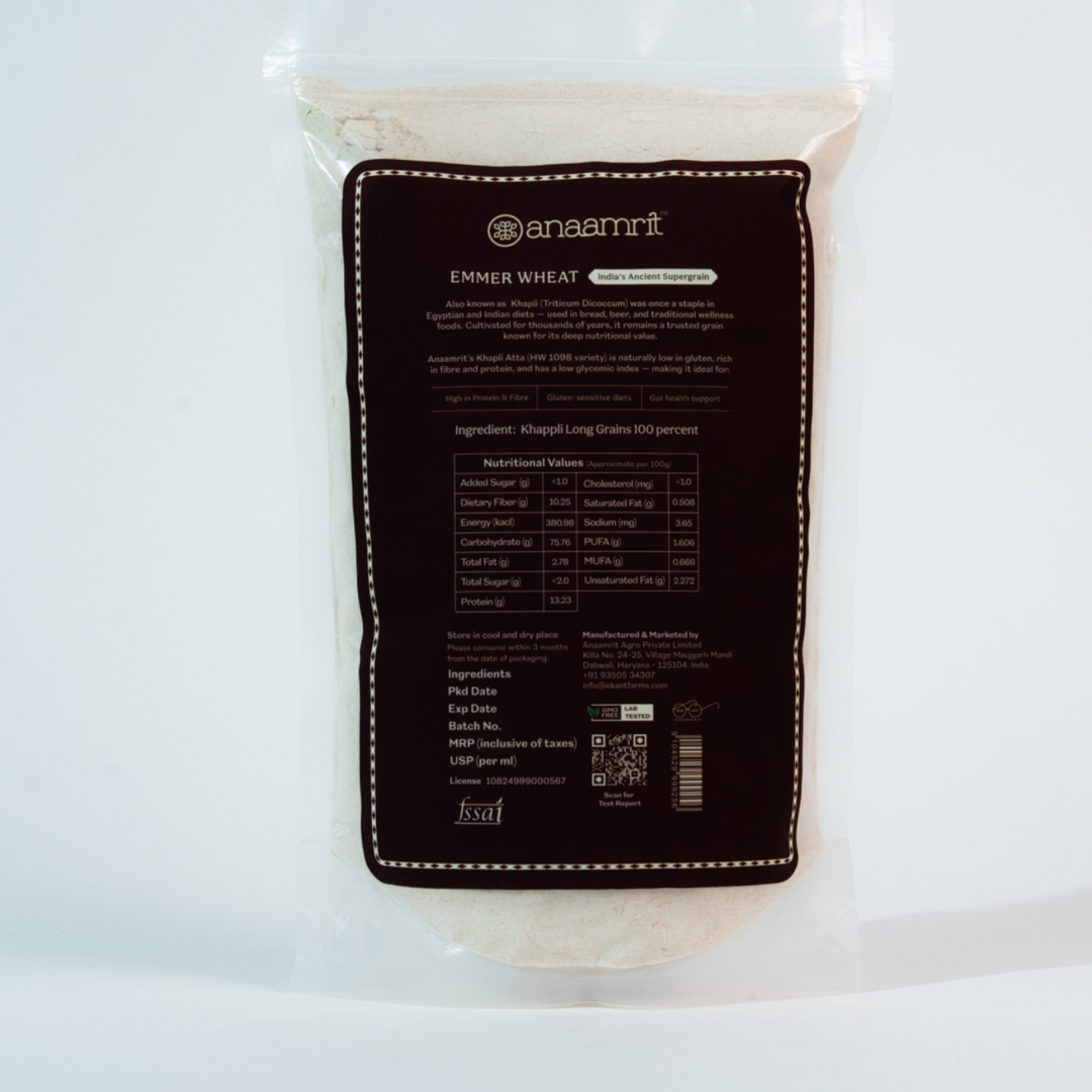 Khapli (Emmer) Wheat Atta